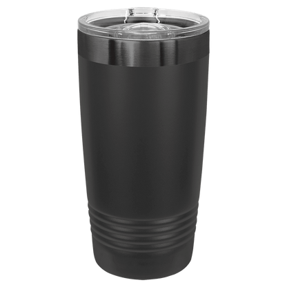 Polar Camel 20 oz. Ghost Black Ringneck Tumbler with Slider Lid