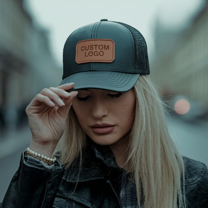 Custom Branded Leather Patch Hat