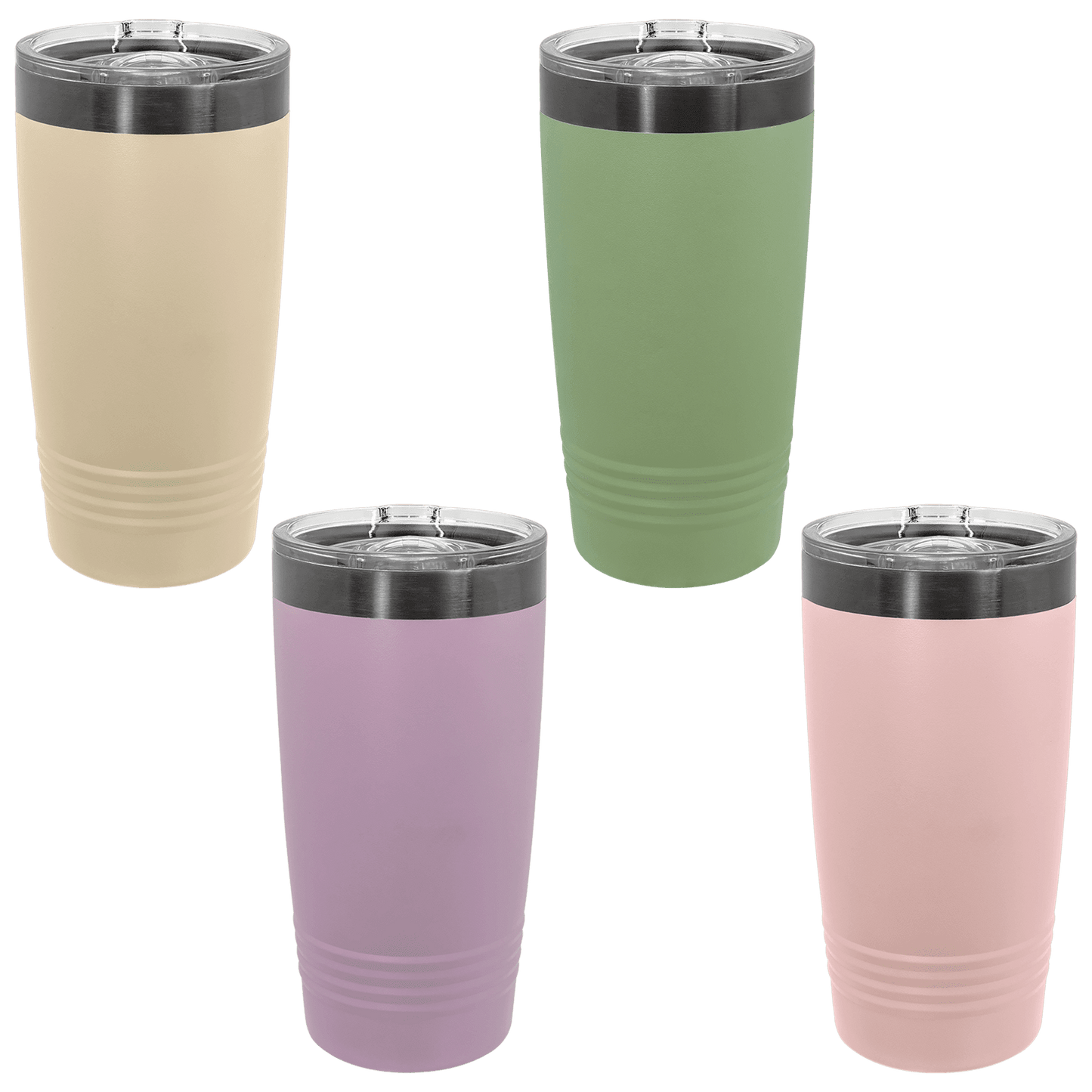 Polar Camel 20 oz. Ghost Black Ringneck Tumbler with Slider Lid