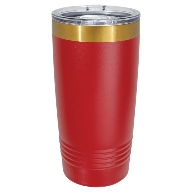Polar Camel 20 0z. Bright Gold ION-Plated Ringneck Tumbler with slider lid
