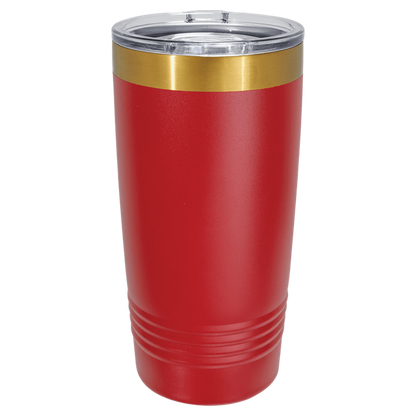 Polar Camel 20 0z. Bright Gold ION-Plated Ringneck Tumbler with slider lid
