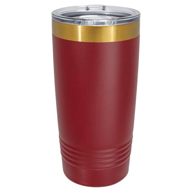 Polar Camel 20 0z. Bright Gold ION-Plated Ringneck Tumbler with slider lid