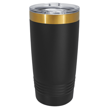 Polar Camel 20 0z. Bright Gold ION-Plated Ringneck Tumbler with slider lid