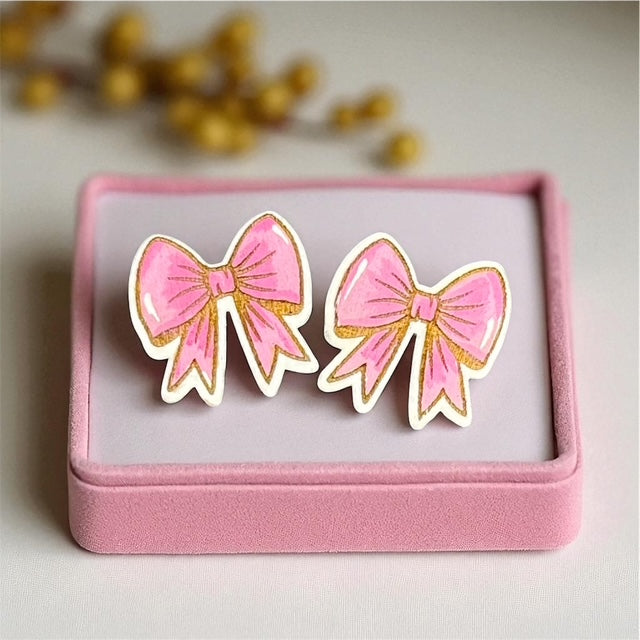 Bow Earrings - stud
