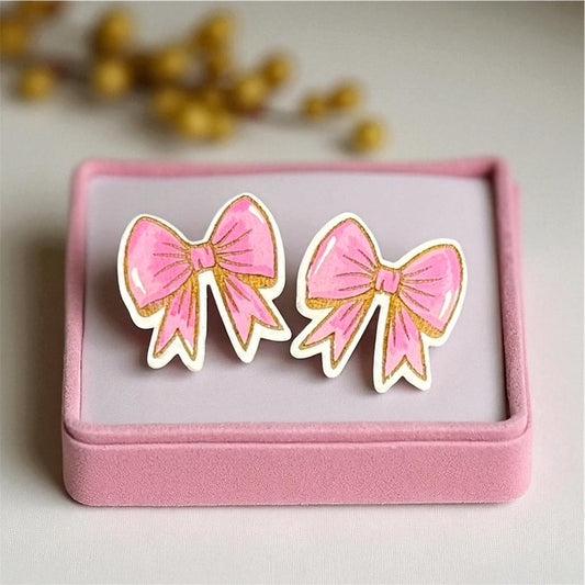 Bow Earrings - stud