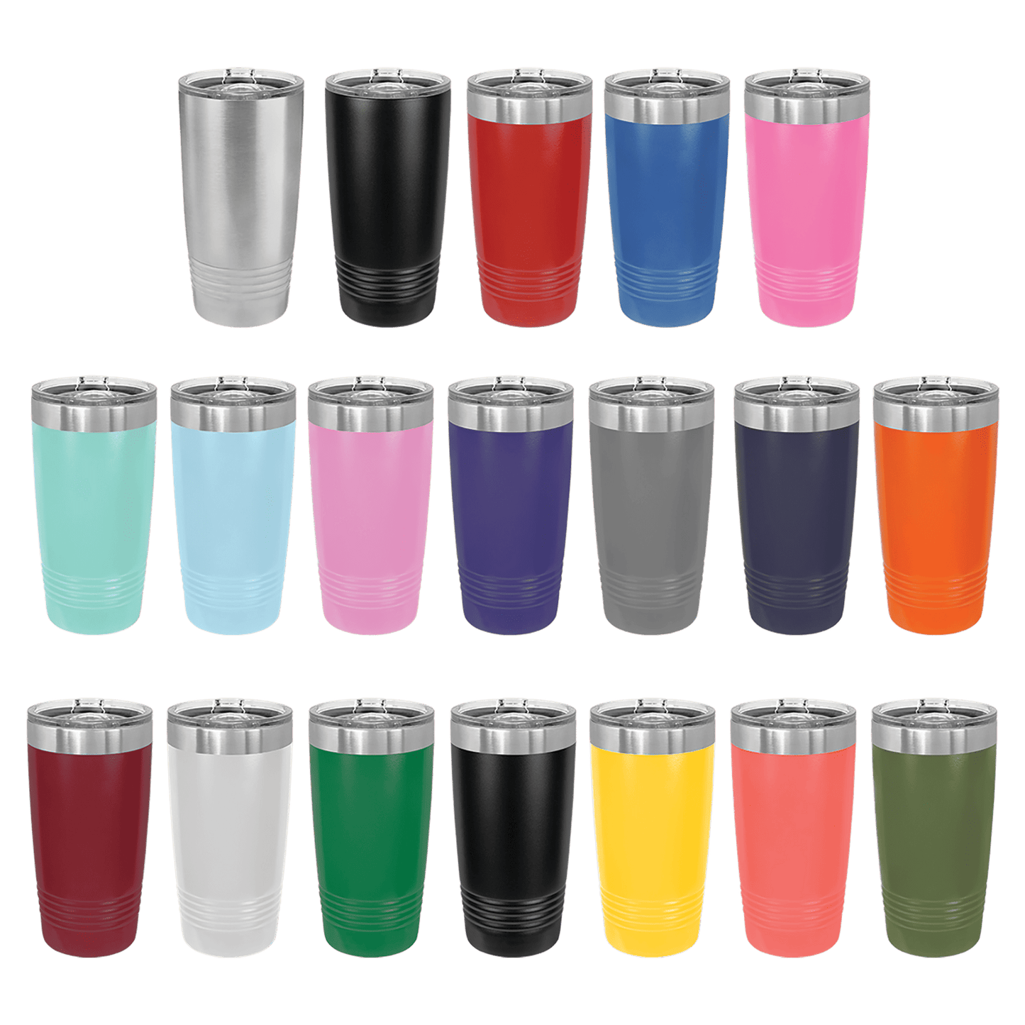 Polar Camel 20oz. Stainless Ringneck Tumbler with Slider Lid